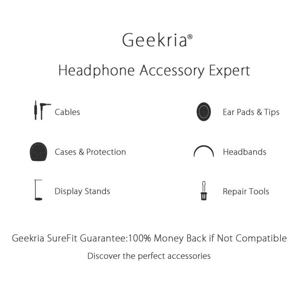 Geekria アップグレード ケーブル ゼンハイザー Sennheiser HD 25, HD 25-1, HD 25-1 II, HD 25-C, HD 25-13 等ヘッドホン 対応 オーディ