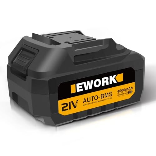 EWORK 21 Vリチウムイオン電池4.0 Ah EWORK21Vシリーズ電動工具、マキタ18Vシリーズ電動工具と互換性があり、LED残量表示機能、過負荷および過熱保護機能、PSE/CE認証を内蔵