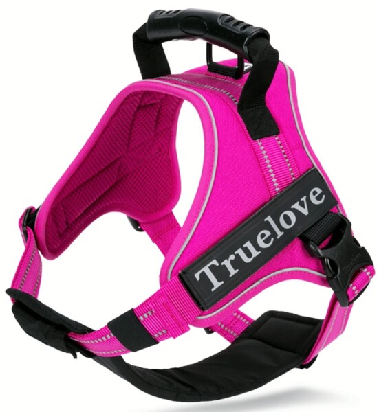 cocomall 2WAY喉に優しい犬ハーネス 負担軽減犬用ハーネス TRUE LOVE日本授権店 犬用胴輪 ドッグ ペット用品 3M反射材料 訓練 お出かけ ナイロン素材 小型犬、中型犬、大型犬に向け 通気性 調