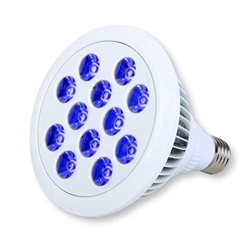 Lezalic LED 電球 スポットライト 24W（2W×12灯） 水槽 照明 E26 電気 サンゴ 熱帯魚 観賞魚 植物育成 (電球_ブルー)の通販は