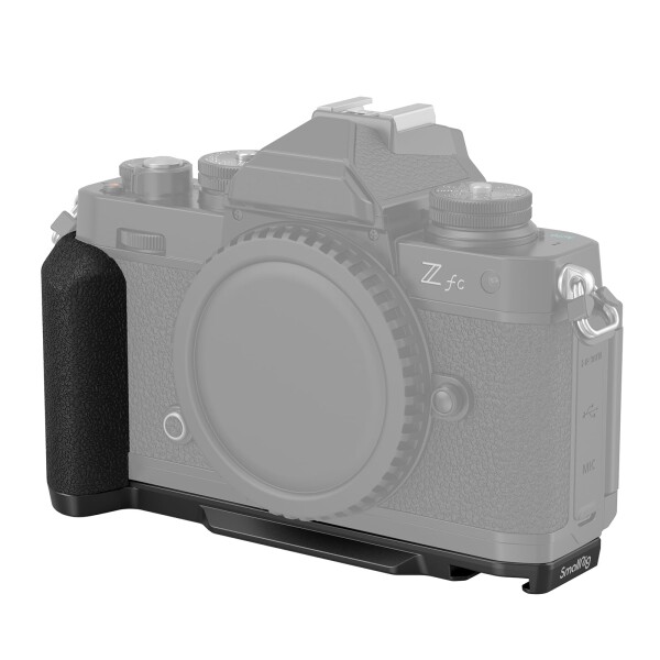 SmallRig Z fc用ハンドグリップ、 L 字型グリップホルダー Nikon Z fc カメラ用、1/4"-20 ネジ穴付きレトロスタイルサイドハンドル、コールドシュー、アルカ用クイックリリースプレート、軽量