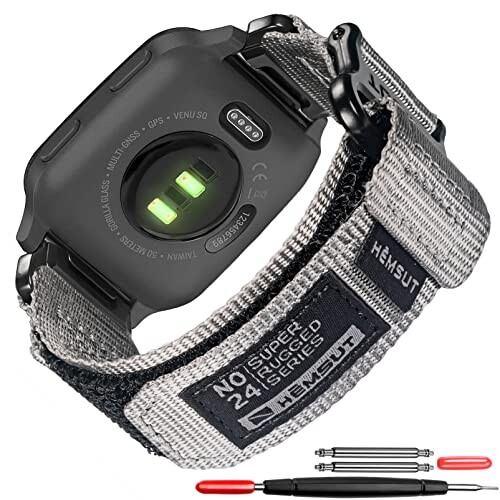 (torbollo) ガーミンベルト GARMIN(ガーミン) Venu/Venu Sq/Venu Sq 2/Venu Sq Music/Venu 2 Plus (Venu 2/Venu 2Sは非対応) アップグレードされたコネクタ ガーミンのクイックフィットver 20mmの通販は