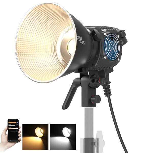 (公式旗艦店) ZHIYUN MOLUS B100 100W LED ビデオライト バイカラーCOB撮影用ライト 2700K-6500K/20600LUX@1M CRI96+/TLCI96+/13照明効果 超軽量小型ボディBowensマウント[一年メーカー保証」