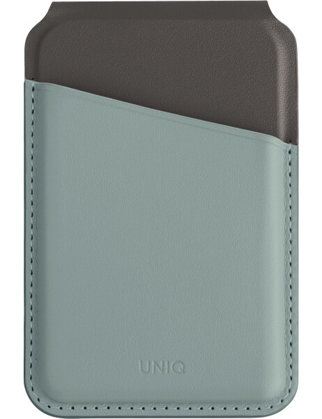 (UNIQ) Magsafe 対応 カードケース スマホスタンド スキミング防止 PUレザー LYDEN DS (ウォッシュドブルー/ブラック)の通販は 7,354円