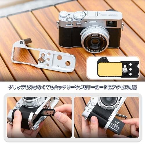 JJC 富士フイルム Fujifilm Fuji X100V X100F 金属ハンド