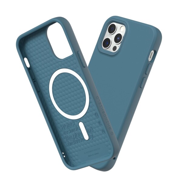 RHINOSHIELD iPhone 12 Pro Max SolidSuit ケース MagSafe対応 耐衝? 米軍MIL規格 衝撃吸収 傷 指紋 防止 薄型 軽量 SGS認証 - オーシャンブルー