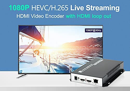 ORIVISION H265 HDMI ビデオ エンコーダ Facebook YouTube Ustream Twitch Wowza ストリーミング プラットフォーム用 IPTV ビデオ エンコ