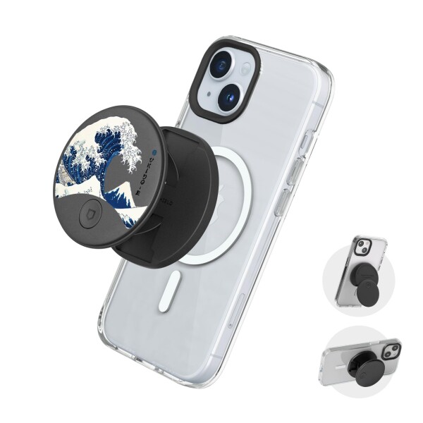 RHINOSHIELD (ライノシールド) GRIP O MagSafe対応 | MagSafe対応スマホケース用 収納式スタンド付き スマホリング 縦置き・横置き自在 スマホホルダー スマホスタンド スマホアクセサリー スリムの通販は