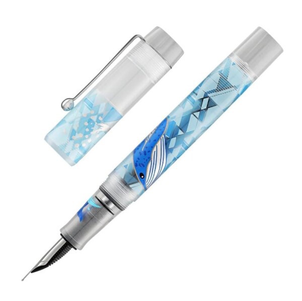 OPUS 88 オーパス 88 万年筆 DEMO デモンストレーターDemonstrator Blue Whale 240300 アイドロップ式 太字B