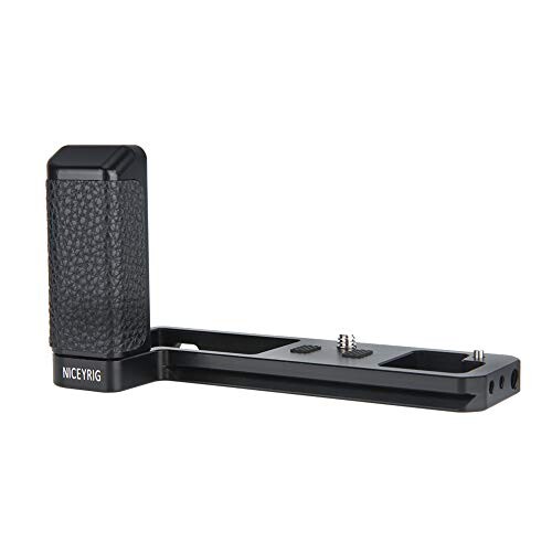 NICEYRIG カメラケージ For FUJIFILM (富士フイルム)X-T4専用L型ブラケット レザーハンドグリップ クイックリリースプレートArca-Swiss標準に対応 横縦撮影 バリアングル撮影対応ー（1件単品）ー3の通販は 5,309円