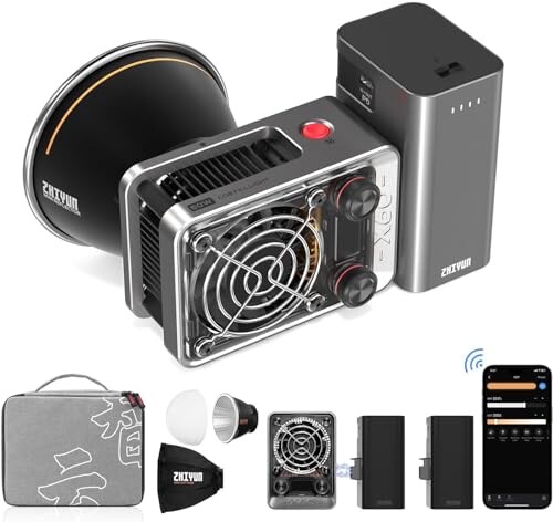 (公式旗艦店)ZHIYUN MOLUS X60 PRO ビデオライト 60W COB撮影用ライト 色温度2700K-6500K CRI95+ TLCI97+ 重量683g 撮影照明ライト 軽量 静音 APP制御 屋外撮影/スタジオ撮影/生放送/TVC撮影/商品撮影/人物撮の通販は周辺機器・アクセサリー