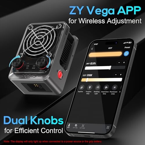 (公式旗艦店)ZHIYUN MOLUS X60 PRO ビデオライト 60W COB撮影用ライト 色温度2700K-6500K CRI95+ TLCI97+ 重量683g 撮影照明ライト 軽量 静音 APP制御 屋外撮影/スタジオ撮影/生放送/TVC撮影/商品撮影/人物撮の通販は