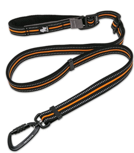 cocomall 犬 犬用 １本で色々使える多機能リード 調節できる 小型、中型、大型犬用 訓練用 ロングリード ペット用品 3M反射材料 ナイロン製 通気性 調節可能 メッシュペット (オレンジ)