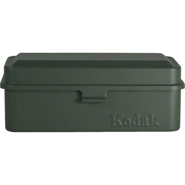 KODAK 120/135 Film Caseフィルムケース - 120枚のフィルム8ロール / 35mmフィルム10ロール - レトロスチールケース フィルムの分類&amp;保護用 (オリーブトップ/オリーブボディ)…
