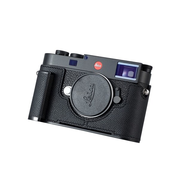 SIUTATDSH カメラハーフケース Leica M11/M11-P用 ビンテージメタル 本革 カメラ保護ケース スタイリッシュ ポータブル 耐衝撃 (ブラック)の通販は 14,415円