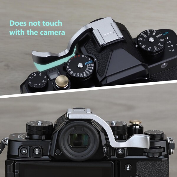 Haoge メタルサムアップレスト ハンドグリップ Nikon Zf ZF カメラ