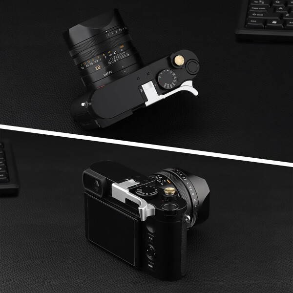 Haoge メタルサムアップグリップ ライカQ3カメラサポートハンドグリップアクセサリー THB-Q3W ホットシューサムアップレスト_4