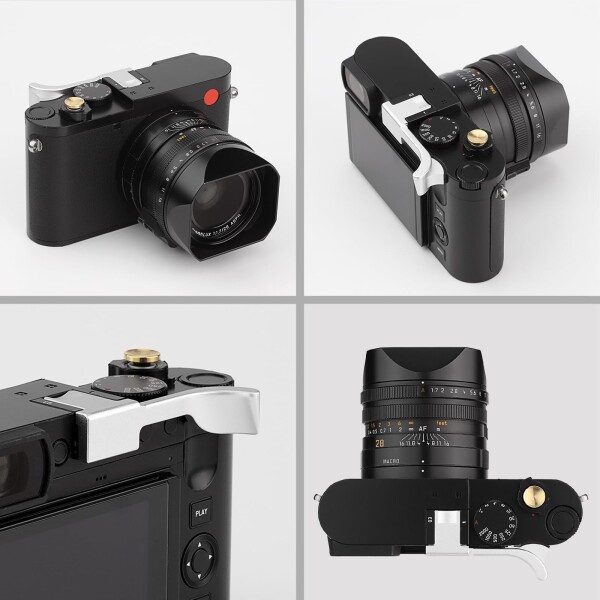 Haoge メタルサムアップグリップ ライカQ3カメラサポートハンドグリップアクセサリー THB-Q3W ホットシューサムアップレスト_7