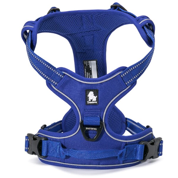 J&C Paradise 定番犬ハーネス 日本正規店 犬用胴輪 人気 簡単装着 通気性 調節可能 3M反射 引っ張り防止 歩行補助 TRUELOVE (S, ロイヤルブルー)の通販は 5,423円