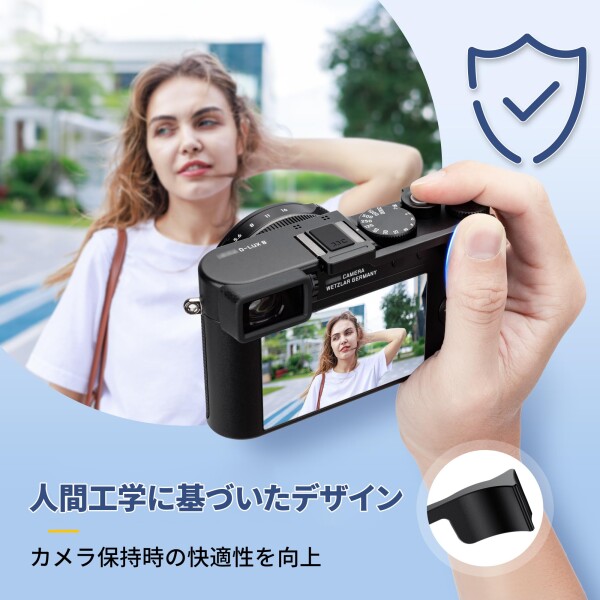 JJC サムグリップ サムレスト Leica D-Lux 8 カメラ適用 装着簡単 カメラホールド感を高める ブラック_2