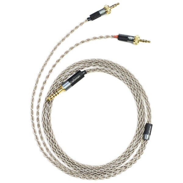 GUCraftsman 6N単結晶銀ヘッドホンアップグレードケーブル/代替ケーブルは4Pin XLR/4.4mm/2.5mm Sony MDR-Z7 MDR-Z7M2 MDR-Z1Rと互換性あり (4.4mm プラグ)