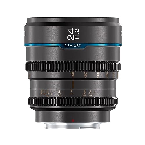 SIRUI Night Walker 24mm T1.2 シネレンズ 大口径マニュアルフォーカスレンズ (MS24M-G, M4/3マウント,メタルグレー)の通販は 51,100円