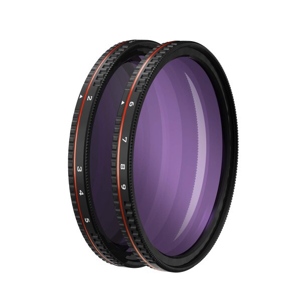 Freewell 62mm ねじ込みハードストップ 可変NDフィルター 終日2〜5ストップ&6〜9ストップ 2個パック