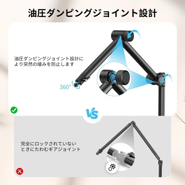 SmallRig オーバーヘッド 3 セクション デスクトップ カメラ