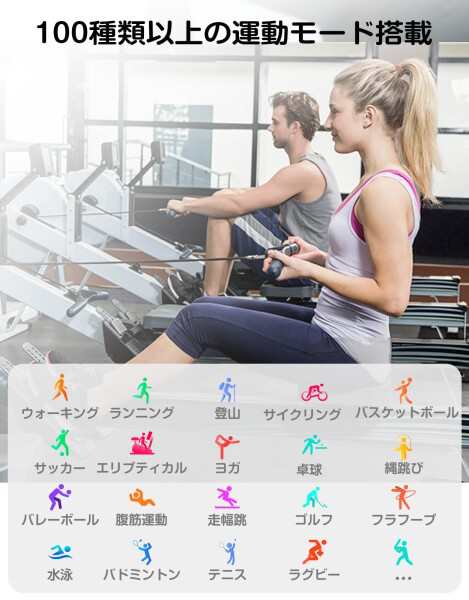 RUIMEN スマートウォッチ 通話機能付き レディース Smart Watch iPhone アンドロイド対応 女性生理周期管理 歩数計 腕時計 着信通知 懐中電灯 天気予報 音楽制御 IP68防水 長持ちバッテリー ストの通販は