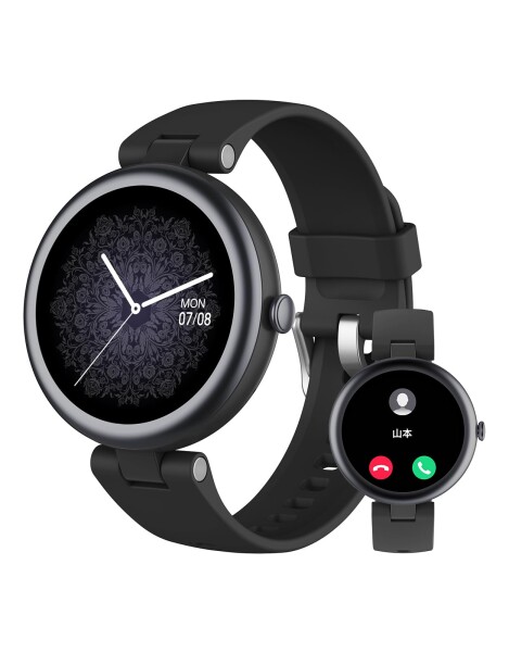 SHANG WING スマートウォッチ iphone アンドロイド対応 レディース 丸型 腕時計 歩数計 活動量計 Smart Watch Women 1.09インチ高精細画面 生理周期管理 文字盤自由設定 技適認証済み Lynnの通販は