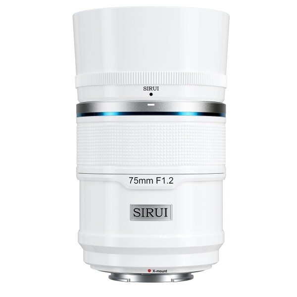 SIRUI Sniper 75mm オートフォーカスレンズ、F1.2 望遠 APS-C カメラレンズ、X-T4、X-T5、X-H1、X-H2/H2S、X-T3、X-T30、X-S10 用 (X マウント、ホワイト)