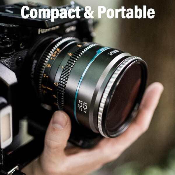 SIRUI Night Walker 55mm T1.2 シネレンズ 大口径マニュアルフォーカスレンズ (MS55L-G, Lマウント, メタルグレー)の通販は