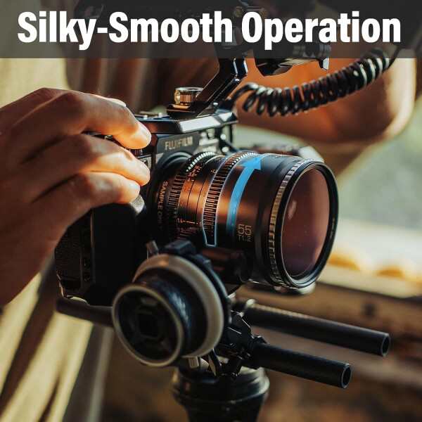 SIRUI Night Walker 55mm T1.2 シネレンズ 大口径マニュアルフォーカスレンズ (MS55L-G, Lマウント, メタルグレー)の通販は