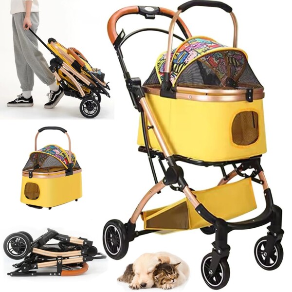 ペットカート 分離型 大容量 折りたたみ式 犬用 カート前輪360°回転