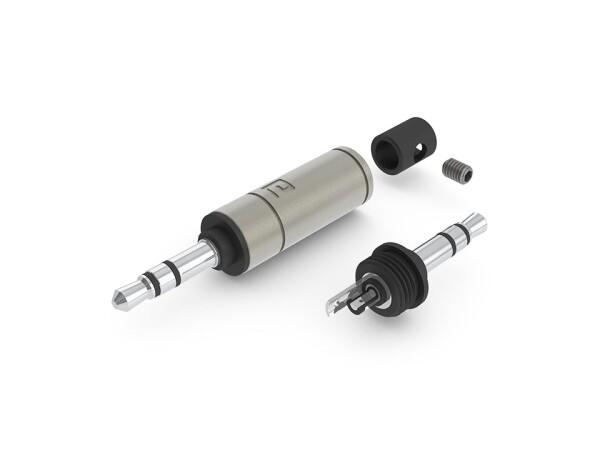 aeco TRS Plug 3.5mm Stereo AT3-1351S, 1pcs/1set, Silver Plating, Vacuum bag