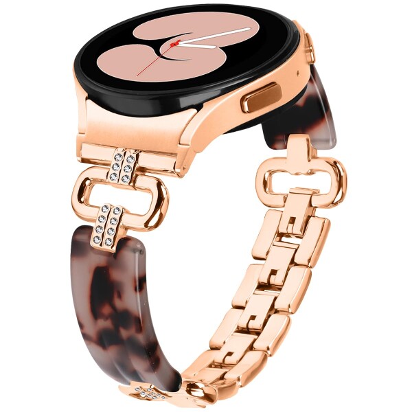 対応Samsung Galaxy Watch 6 5 4 バンド ステンレスベルト 可愛い レディース ギャラクシーウォッチ 6 5 4 3/ 6 Classic / 4 Classic/5 Pro ステンレス製交換バンド ダイヤモンド付き 調節可能 合金樹脂交