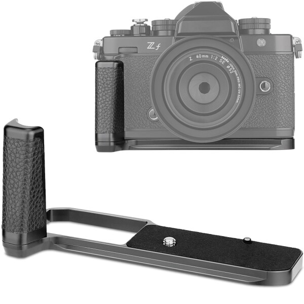 Haoge HG-ZFB カメラホルダー ハンドグリップ Nikon ZFカメラ用 L字型グリップ Arca Swiss Kirk RRS Benroクイックリリースプレートブラケットに適合