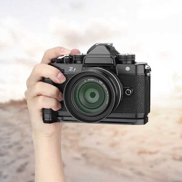 Haoge HG-ZFB カメラホルダー ハンドグリップ Nikon ZFカメラ用 L字型グリップ Arca Swiss Kirk RRS Benroクイックリリースプレートブラケットに適合_1