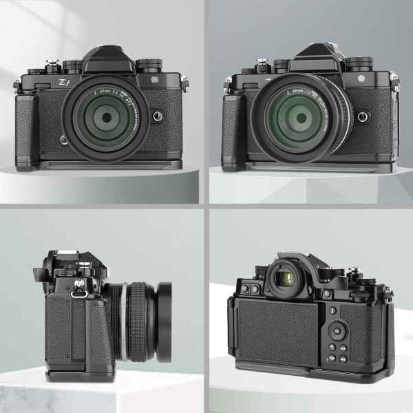 Haoge HG-ZFB カメラホルダー ハンドグリップ Nikon ZFカメラ用 L字型グリップ Arca Swiss Kirk RRS Benroクイックリリースプレートブラケットに適合_6