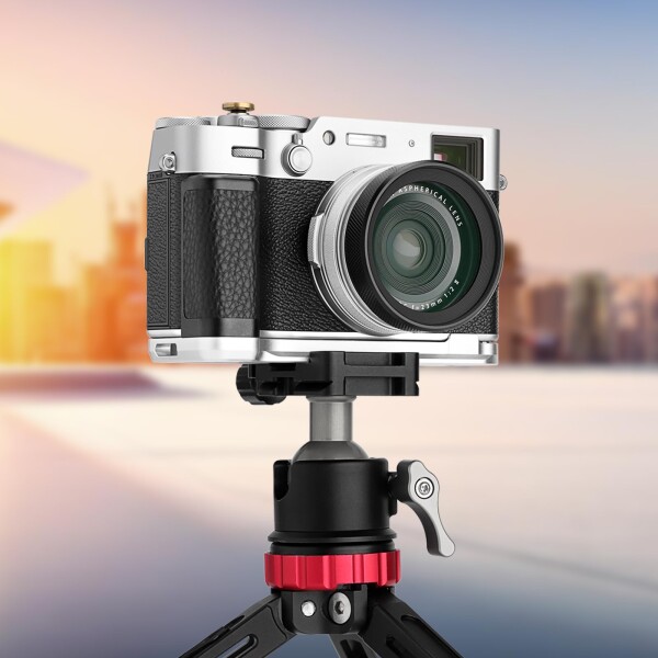 Haoge ホルダー ハンドグリップ 富士フイルム Fuji X100VI カメラ L型 グリップ HG-XVIS アルカ スイス クイック リリース プレート カメラ ハンドル ブラケット_2