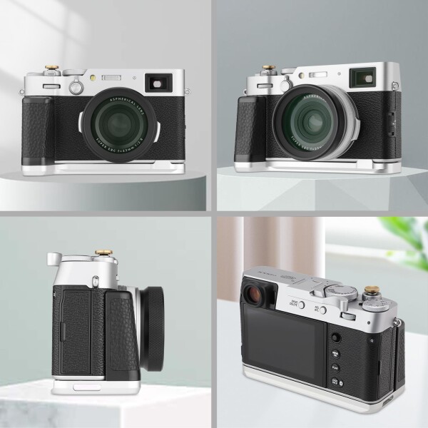 Haoge ホルダー ハンドグリップ 富士フイルム Fuji X100VI カメラ L型 グリップ HG-XVIS アルカ スイス クイック リリース プレート カメラ ハンドル ブラケット_6