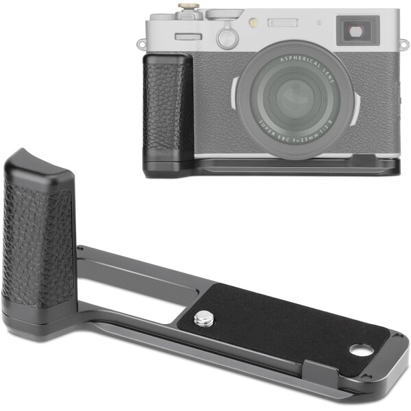 Haoge ハンドル ハンドグリップ 富士フイルム Fuji X100VI カメラ用 L字型グリップ HG-XVIB Arca Swiss Kirk RRS クイックリリースプレート カメラ ベンロブラケット