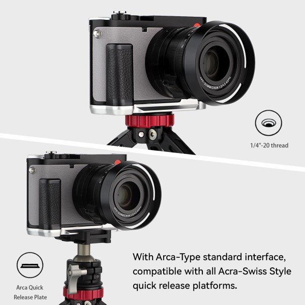 Haoge HG-Q3W カメラブラケットホルダー ハンドグリップ Leica Q3 Q3-43カメラボディ用に設計_2