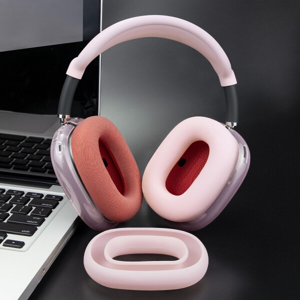 SOULWIT 交換 修理 キット for AirPods Max に対応 メッシュファブリック イヤーパッド + ヘッドバンド カバー ＋ TPU保護ケース ＋ シリコン製イヤーパッドの保護カバー セット 多方面保護 保護_1