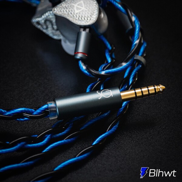 SoundsGood Blhwt バルフート 4芯 ハンドメイド リケーブル 高純度 純銀 銅銀合金 銀メッキ 無酸素銅 OFC イヤホン アップグレード ケーブル 交換ケーブル (2Pin-3.5mm)