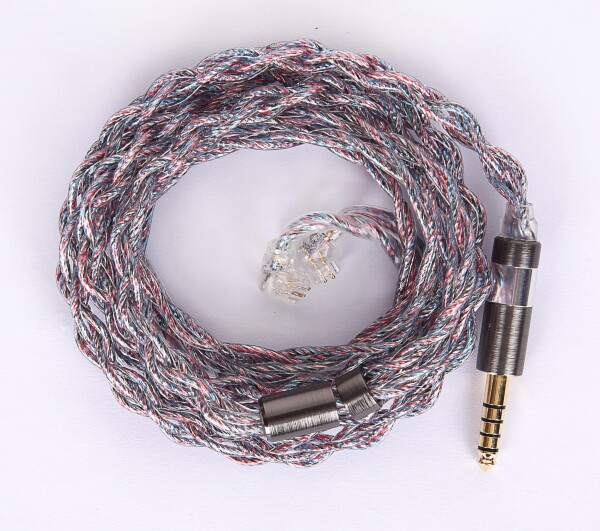 イヤホン ケーブル リケーブル 19AWG銀メッキ無酸素銅 イヤホン ケーブル リケーブル 19AWG銀メッキ無酸素銅 イヤホン