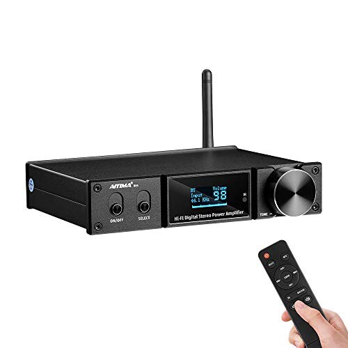 AIYIMA Bluetooth5.0 サウンドアンプ 120W×2 HIFI 2.1チャネル