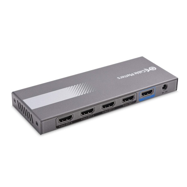 Cable Matters 18Gbps HDMI 分配器 1入力4出力、4K@60Hz、HDMI 2.0 スプリッタ、HDR/HDCP 2.2対応、同時出力_7