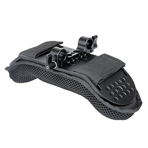 NICEYRIG ショルダーパッド 肩パッド 汎用ショルダーマウント15mmレールブロック付き 15mmロッドサポートシステムに対応 通気性 動画撮影用肩パッド ビデオカメラ、カメラDV/DC固定 撮影安 5,254円