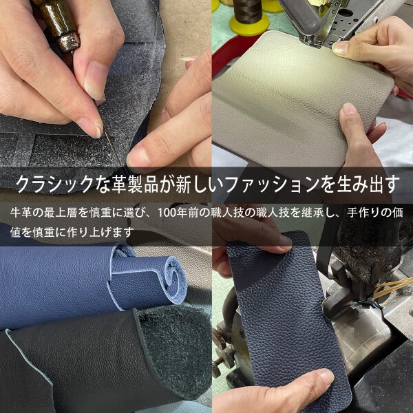 iPhone 15 Plus ケース 本革 手帳型 カバー 耐衝撃 保護 カバー 本革 内蔵マグネッ RFIDト 財布型 携帯カバー カードポケット スタンド機能 NanHou - グレー/ピンク